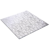 Concise And Beautiful Titanium Decorative Glass Plate